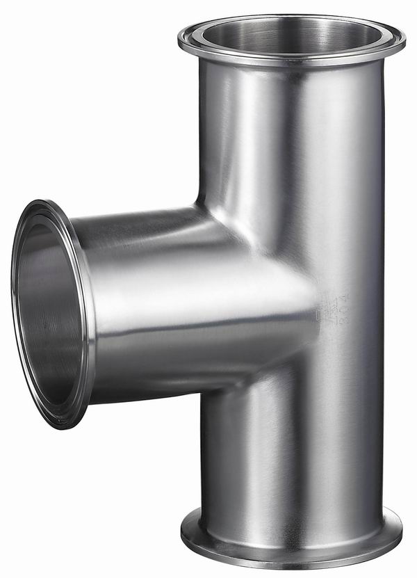 Sanitary TriClamp Tee Stainless Steel TriClover Tee Fittings