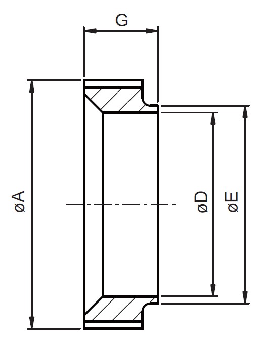 Buy Long Plain Bevel Seat Ferrules (L14A7), Bevel Seat Fittings