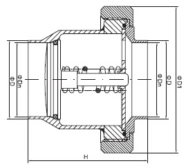 sanitary union type check valve