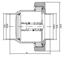 sanitary union type check valve