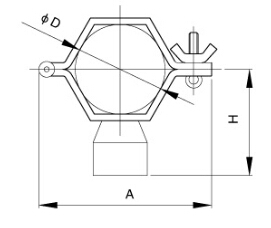 sanitary hexagon Pipe Hanger and tubing support