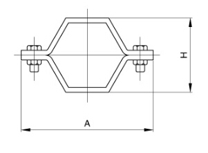 sanitary hexagon Pipe Hanger and tubing support