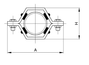 sanitary hexagon Pipe Hanger and tubing support