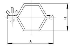 sanitary hexagon Pipe Hanger and tubing support