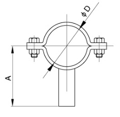 sanitary Tubing Holder Pipe Hanger