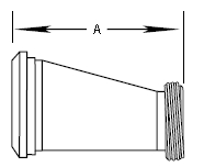 Plain Bevel Seat x Threaded Bevel Seat Eccentric Reducer