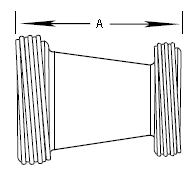 Raccords filetés à siège conique - Réducteur concentrique