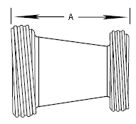 Racores roscados de asiento biselado - Reductor concéntrico