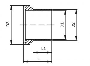 Liner - Uniões assépticas DIN 11864-1 Forma A